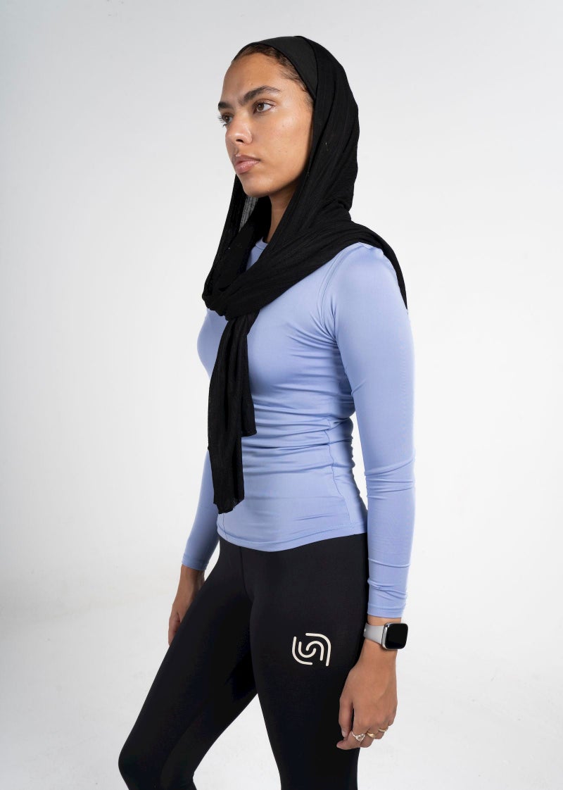 Beyond Women's Lavdender Basic long sleeve top - Image 2